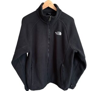 The North Face Glacier Full Zip Fleece Black Jacket‎ Men's Size Medium #567